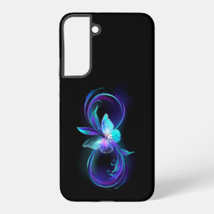 Funda Para Samsung Galaxy S22+ Infinito brillante con mariposa mágica