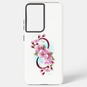 Funda Para Samsung Galaxy S21+ Infinito con las flores de flores de Sakura Blosso