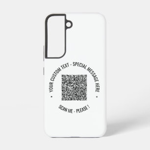 Funda Para Samsung Galaxy S22 Información de escaneo de código QR personalizado