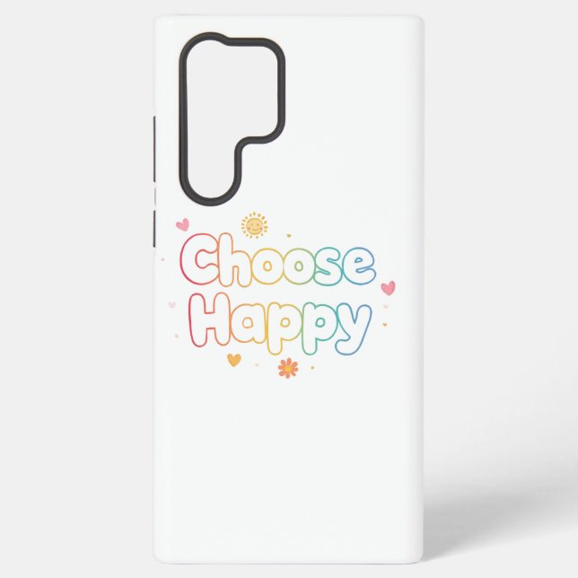 Funda Para Samsung Galaxy Inspirational and Cheerful Positive Message (Reverso )