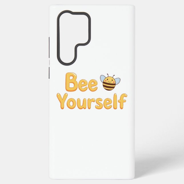 Funda Para Samsung Galaxy Inspirational "Be Yourself" Positive Message (Reverso )