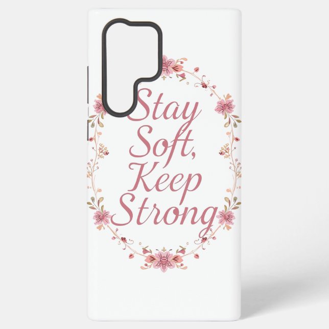 Funda Para Samsung Galaxy Inspirational Feminine Strength Quote (Reverso )