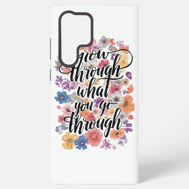 Funda Para Samsung Galaxy Inspirational Resilience and Strength Message (Reverso )
