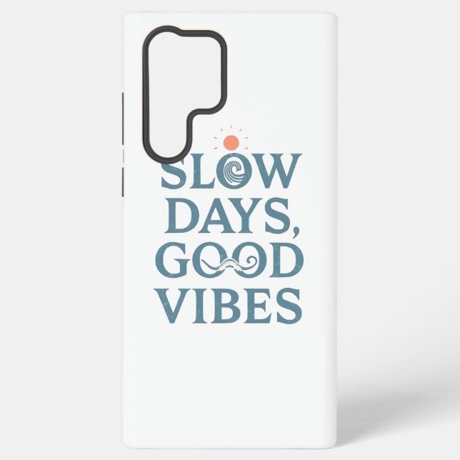 Funda Para Samsung Galaxy Inspirational Simple Living and Good Vibes (Reverso )