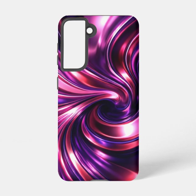 Funda Para Samsung Galaxy iquid Chrome Purpleberry Swirl  (Reverso )