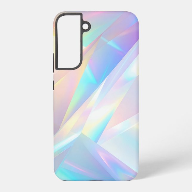 Funda Para Samsung Galaxy Iridescent Crystal Prism Holographic Design (Reverso )