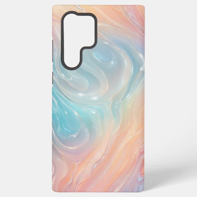 Funda Para Samsung Galaxy Iridescent Mermaid Waves Phone Case (Reverso )
