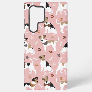Funda Para Samsung Galaxy S22 Ultra Jack Russell Terrier Paws and Bones
