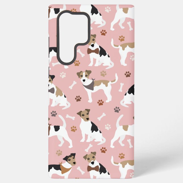 Funda Para Samsung Galaxy Jack Russell Terrier Paws and Bones (Reverso )