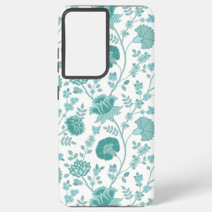 Funda Para Samsung Galaxy S21+ Jacobean Floral Big Pattern en blanco