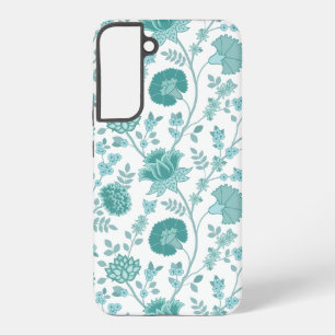 Funda Para Samsung Galaxy S22+ Jacobean Floral Big Pattern en blanco