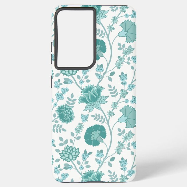 Funda Para Samsung Galaxy Jacobean Floral Big Pattern en blanco (Reverso )