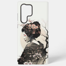 Funda Para Samsung Galaxy S22 Ultra Japanische Geisha Ink Art Sakura - 