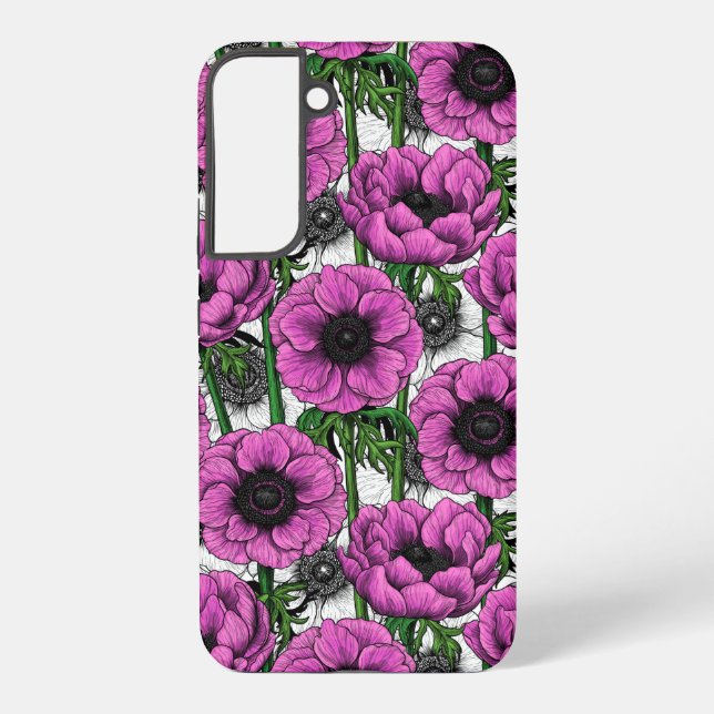 Funda Para Samsung Galaxy Jardín anémico rosa (Reverso )