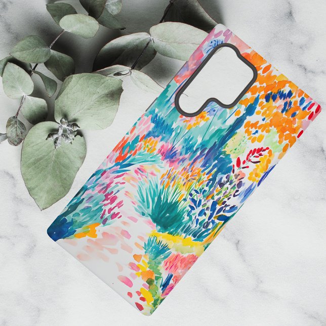 Funda Para Samsung Galaxy Jardín de flores silvestres abstracto boho (Subido por el creador)