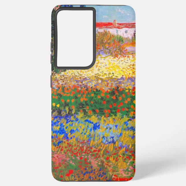 Funda Para Samsung Galaxy Jardín de flores Vincent Van Gogh (Reverso )
