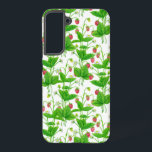 Funda Para Samsung Galaxy S22  Jardín de fresa<br><div class="desc">Pinté plantas de fresa con acuarelas e hice este patrón a partir de mi pintura.</div>