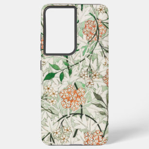Funda Para Samsung Galaxy S21 Ultra Jardín de Jazmín Flor Clásica de William Morris
