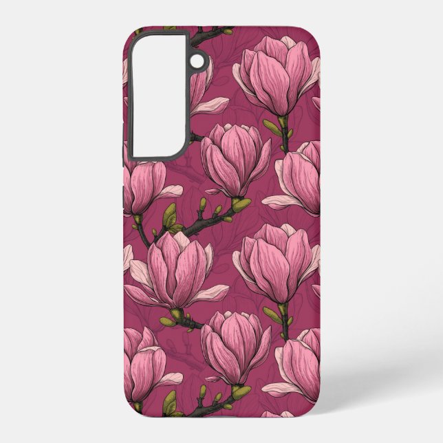 Funda Para Samsung Galaxy Jardín de Magnolia (Reverso )