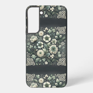 Funda Para Samsung Galaxy S22+ Jardín de Nudos de Trébol Susurrante