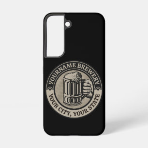 Funda Para Samsung Galaxy S22 Jarra grande de cervecería personalizada NOMBRE Ce
