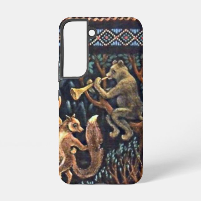 Funda Para Samsung Galaxy Jazep Drazdovic - Oso con Violi (Reverso )