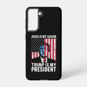 Funda Para Samsung Galaxy S21 Jesús Es Mi Salvador Trump Es Mi Presidente 2024