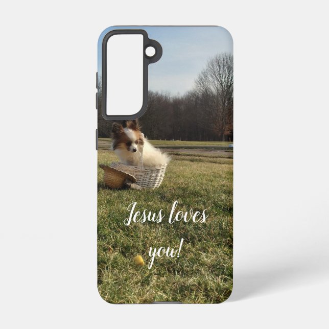 Funda Para Samsung Galaxy Jesús te ama (Reverso )