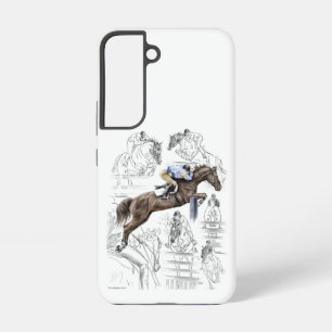 Funda Para Samsung Galaxy S22 Jumper Horses Fences Montaje