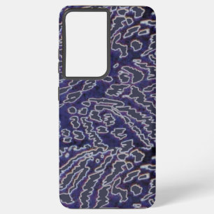 Funda Para Samsung Galaxy S21 Ultra Jungle-Blue abstracto