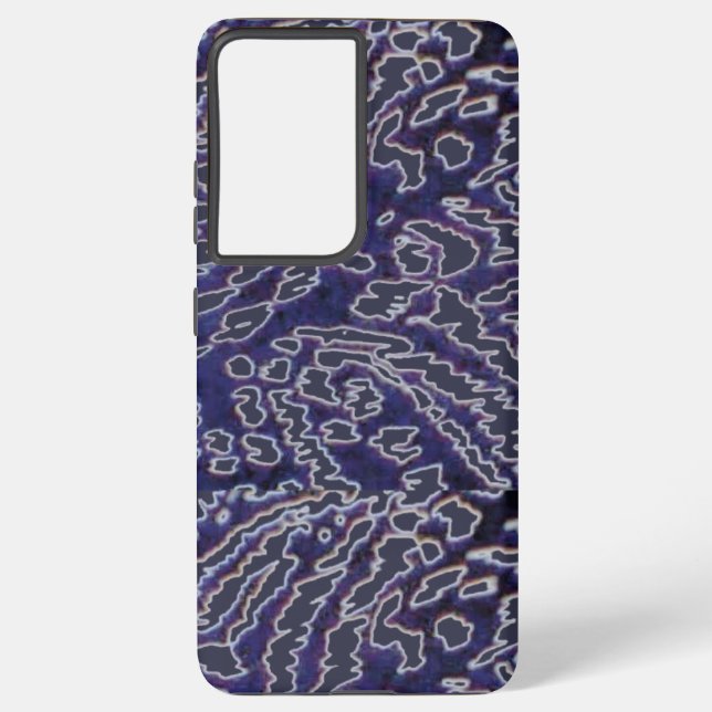 Funda Para Samsung Galaxy Jungle-Blue abstracto (Reverso )