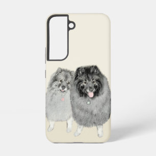 Funda Para Samsung Galaxy S22 Keeshond Graphics Keeshond Mom and Son