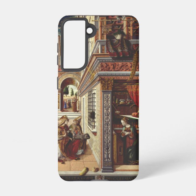 Funda Para Samsung Galaxy La Anunciación, con San Emidius (Reverso )