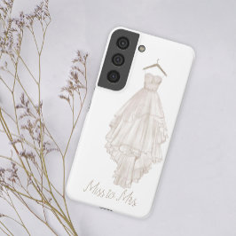 Funda Para Samsung Galaxy S22 La Boda de flores rosadas del Boho moderno a la Sr