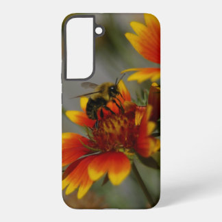 Funda Para Samsung Galaxy S22+ La caza de abejas en una flor