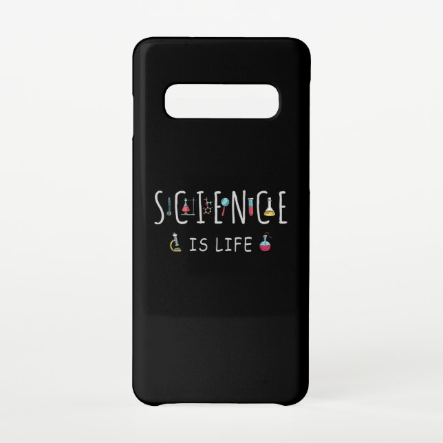 Funda Para Samsung Galaxy La ciencia es la vida (Reverso)