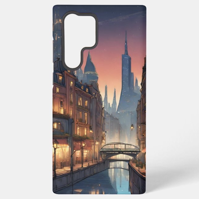 Funda Para Samsung Galaxy la ciudad de los sueños (Reverso )