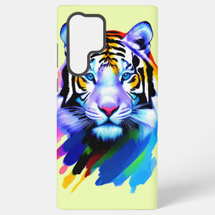 Funda Para Samsung Galaxy S22 Ultra La colorida cara del tigre