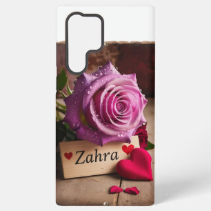 Funda Para Samsung Galaxy S22 Ultra "La esencia romántica: la flor del amor"