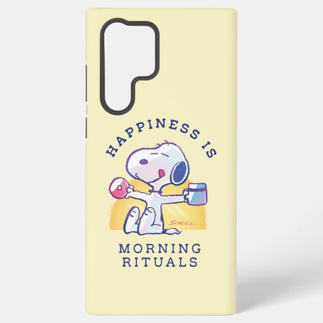 Funda Para Samsung Galaxy La felicidad es rituales matutinos (Reverso )