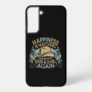 Funda Para Samsung Galaxy S22+ La felicidad es ver sombrero de vaquero divertido