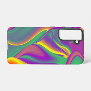Funda Para Samsung Galaxy S21 La magia de los colores abstracta el arte pluviomé