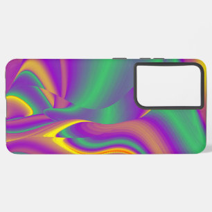 Funda Para Samsung Galaxy S21 Ultra La magia de los colores abstracta el arte pluviomé