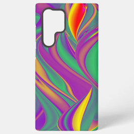 Funda Para Samsung Galaxy S22 Ultra La magia de los colores abstracta el arte pluviomé