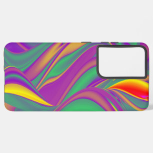 Funda Para Samsung Galaxy S21 Ultra La magia de los colores abstracta el arte pluviomé