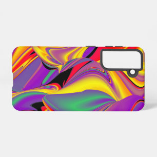Funda Para Samsung Galaxy S21 La magia de los colores abstracta el arte pluviomé