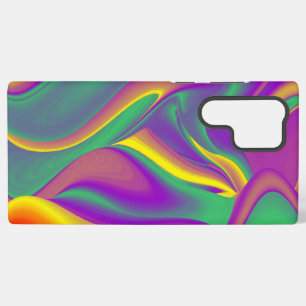 Funda Para Samsung Galaxy S22 Ultra La Magia de los Colores Abstracto Arcoíris 3D
