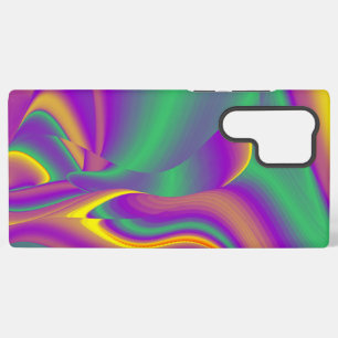 Funda Para Samsung Galaxy S22 Ultra La Magia de los Colores Abstracto Arte de Arcoíris