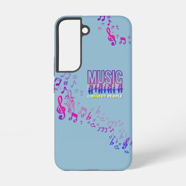 Funda Para Samsung Galaxy La música conecta a la gente | (Reverso )