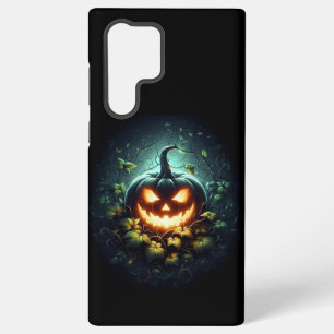 Funda Para Samsung Galaxy S22 Ultra La naturaleza espeluznante resplandeciente calabaz